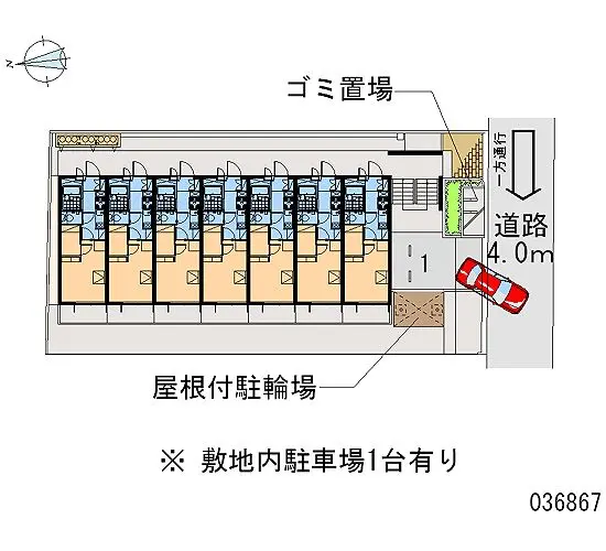 ★手数料０円★大阪市西成区花園北　月極駐車場（LP）